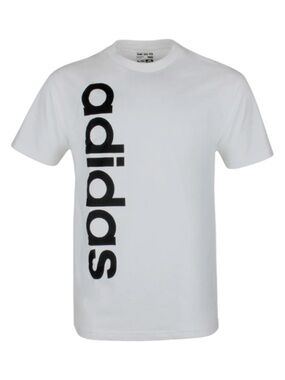adidas Short Sleeve Vertical Logo Cotton Tee